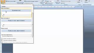Créer un sommaire dans Word [upl. by Gwenni867]