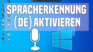 Windows Spracherkennung aktivierendeaktivieren  Diktierfunktion Windows 10 amp 11 [upl. by Jari327]