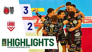 Sir Susa Vim Perugia vs Cucine Lube Civitanova  Superlega Credem Banca VBTV Match Highlights [upl. by Sinnaoi]