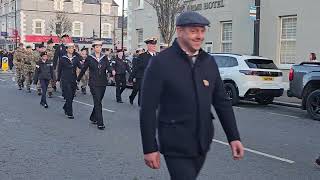 Kilkeel Royal British Legion Remembrance Return Parade Sunday 10th November 2024 [upl. by Yeldar354]