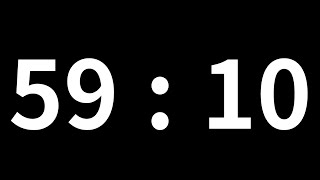 59분 10초 타이머｜59minute 10second timer｜3550 second timer｜Countdown with Alarm [upl. by Akemej]