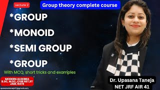 Group definition Examples Monoid Groupoid Semi group Abelian group group theory lec2 [upl. by Lula]