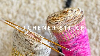 KITCHENER STITCH  Socks Knitting [upl. by Einobe950]