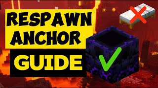 How to Craft amp Use the Respawn Anchor in Minecraft  Ultimate Guide [upl. by Eecrad490]