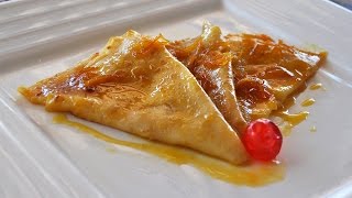 Crepes Suzette  Recetas Mallorquinas [upl. by Rosenstein]