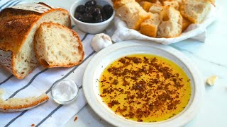 Garlic Olive oil and Balsamic vinegar bread dip [upl. by Richmal942]