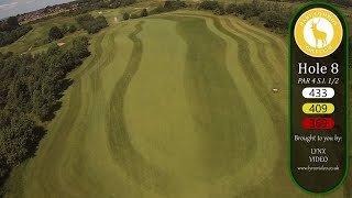 Hart Common Golf Club  hole 8 flyover [upl. by Gnov]