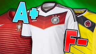 GRADING EVERY 2014 WORLD CUP KIT [upl. by Ahtabbat850]