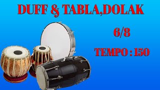 TABLA DOLAK DUFF 68  68 Tabla and Dholak beat music loop  JML Tv [upl. by Rego]