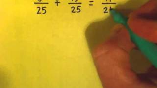 adding subtracting fractions like denominators [upl. by Ernaline242]