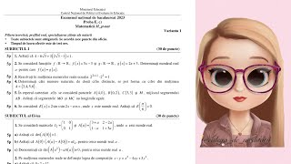 REZOLVARE BAC MATEMATICA 2023 STIINTE ALE NATURII [upl. by Kramnhoj]