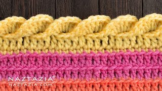 HOW to CROCHET a WAVY SHELL STITCH Border Edging for a Blanket Shawl or Scarf [upl. by Schulman]