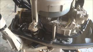 1964 55 HP Johnson Impeller and service part 2 [upl. by Aicekal48]