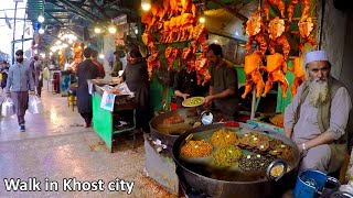 Walking in Khost City  Sargardan Chawk  Bazaar  خوست [upl. by Niryt]