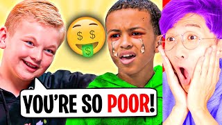 Kids LAUGH AT POOR BOYS Backpack They Live To Regret It LANKYBOX REACTS TO DHAR MANN [upl. by Nylzzaj]