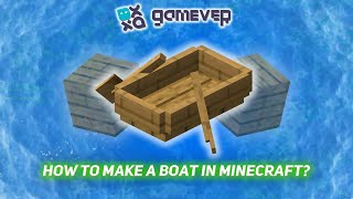 How to Make a Boat in Minecraft stepbystep Guide [upl. by Christean189]