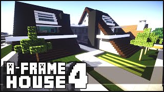 Minecraft  Modern AFrame House 4 [upl. by Eilahtan451]