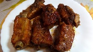 Costillas de cerdo en adobo [upl. by Andromeda]