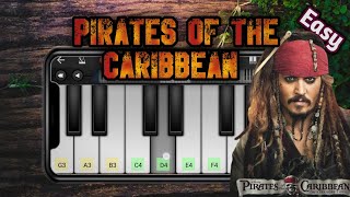 Pirates of the Caribbean theme music 🎼 Piano lesson with chords🎹 Easy Piano lesson [upl. by Hassin]