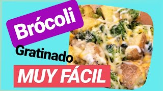 🥦 Cómo HACER Brócoli con Patatas cocidas GRATINADO  muy FÁCIL [upl. by Nylavad]