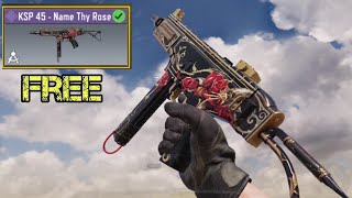 New best free Epic KSP 45  Name Thy Rose Gunsmith amp Gameplay in COD Mobile  Call of Duty Mobile [upl. by Aneela86]