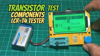 Transistor BJT Test using LCRT4 Components Tester and Digital Multimeter [upl. by Fougere]