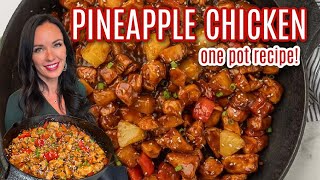 AMAZING Pineapple Chicken Recipe  One pot dinner [upl. by Riancho138]