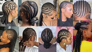 Extremely Gorgeous amp Stylish Cornrow Stitch Braids Ghana Weave Hairstyles for Black WomenHAIRSTYLES [upl. by Conway923]