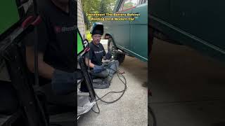 Disconnect The 12V Battery Before Welding To Prevent Damage Useless Tech Tips [upl. by Dodie160]