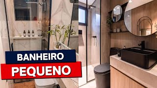 Ideias de BANHEIRO PEQUENO para apartamento [upl. by Kerrin]