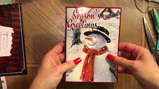 Christmas Card Junk Journal Tutorial [upl. by Oiramad]