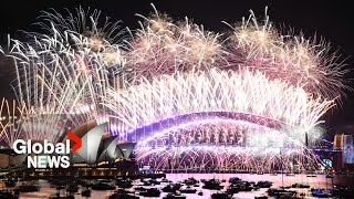 New Years 2024 Sydney Australia puts on stunning fireworks show [upl. by Inessa]