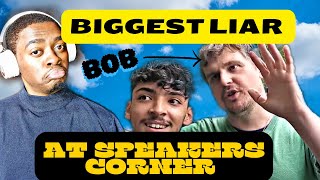 Bob Spreads Lies About Christianity at Speakers Corner [upl. by Nauqyt]