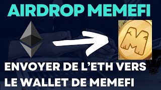 Comment envoyer de lETH sur le wallet de Memefi  telegram airdrop Memefi [upl. by Anadal103]