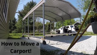 How We Moved Our Carport When No One Else Would [upl. by Nunci820]