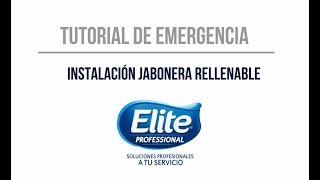 Tutorial Instalación dispensador jabonera rellenable 9152391525 [upl. by Sug]