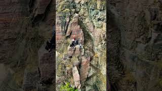 Taihang Mountain Rolling Ladder amazingchina nature chinatourism travel china [upl. by Nothgiel967]