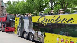 Quebec city tour of the tour bus OTHER BUSES [upl. by Aerehs964]