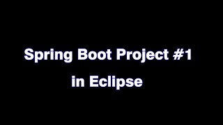 Spring Boot project starting in Eclipse Session 1 spring springboot [upl. by Jehanna]