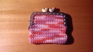 Como hacer paso a paso un Monedero con boquilla cuadrada a ganchillo o crochet [upl. by Uriia232]