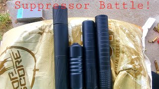 Banish 46 vs AB Warthog vs Diligent Defense Enticer L vs Resilient Suppressors Jolene on Ruger 556 [upl. by Eddana]