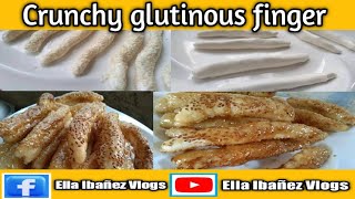 Crunchy glutinous finger 3 ingredients only [upl. by Aikar675]