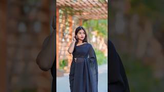 Easy saree poses 😍 shorts love cute girl trend photography poses saree photoshoot model [upl. by Mohandas]