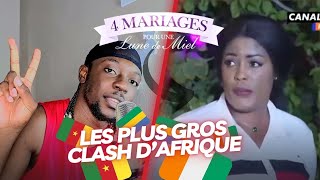 LES PLUS GROS CLASH DAFRIQUE  4 Mariages Pour Une Lune De Miel  REACTION [upl. by Basile]