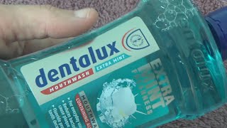 Dentalux Extra Mint Freshness Mouthwash 500 ml Unboxing and Test [upl. by Eiramaliehs]