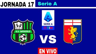 Sassuolo 12 Genoa en vivo Serie A 202324 Jornada 17 [upl. by Niar]