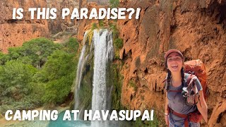 CAMPING AT HAVASU FALLS ARIZONA [upl. by Etiuqram]