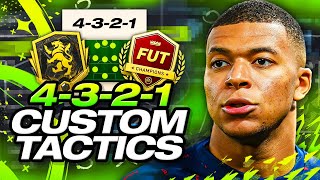 THE BEST 4321 CUSTOM TACTICS 🔥 FC 24 Ultimate Team [upl. by Aihsrop]