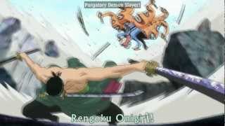 Zoro vs Hyouzou  Rengoku Onigiri 1080p [upl. by Afatsom]