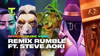 REMIX RUMBLE ft Steve Aoki Official Music Video  Teamfight Tactics [upl. by Ynnaffit660]